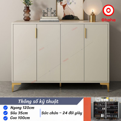 [Miễn phí lắp đặt & vận chuyển tại TP.HCM] Tủ giày gỗ cao cấp sang trọng cánh mở Ohaha - TGCC033