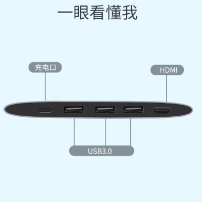 Ugreen UG50990CM223TK Bộ chuyển đổi TYPE C sang 3 USB 3.0 + HDMI + nguồn TYPE C - HÀNG CHÍNH HÃNG
