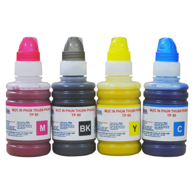 Mực in phun Thuận Phong PIGMENT (không phai) TP60 (100ml) dùng cho máy in phun Epson Stylus Photo T60 / 1390 / R330 / T50 / R270 / R290 / R295 / R390 - Hàng chính hãng