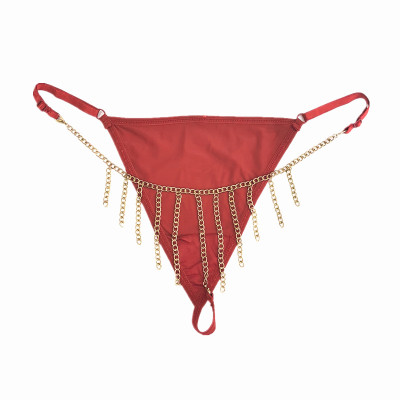 Quần lót sexy gợi cảm dây xích tua rua