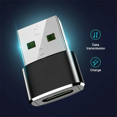 Ugreen UG50568US280TK Màu Đen Đầu chuyển đổi USB 2.0 dương sang TYPE C âm - HÀNG CHÍNH HÃNG