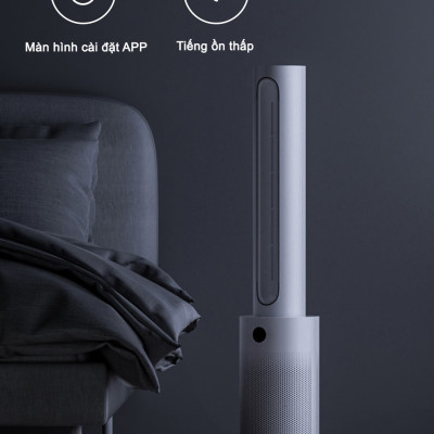 Quạt Không Cánh Lọc Không Khí Xiaomi Mijia 2 In 1 Xoay 150 Độ Khử Khuẩn UV Kết Nối App - Hàng Nhập Khẩu