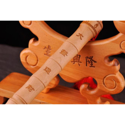 Bộ giá, bút Văn Xương gỗ đào - Vật phẩm phong thủy cầu sự nghiệp, thi cử, học vấn, công danh