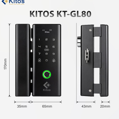 Khóa thông minh cho cửa kính Kitos KT-GL80