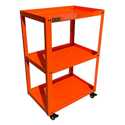 Xe đẩy để dụng cụ thông ngăn 3 ngăn - DB03 - Màu Xanh Dương ∣ Cam - Kích thước W600xD400xH900