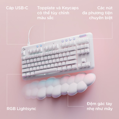 Bàn phím cơ gaming có dây Logitech G713 - Hàng Chính Hãng 