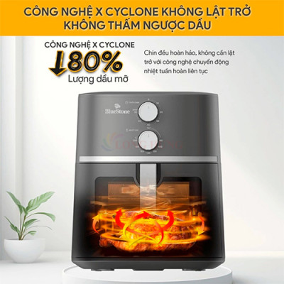 Nồi chiên không dầu Bluestone 7 lít AFB-5856 - Hàng chính hãng