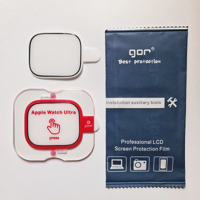 Miếng Dán Cường Lực GOR Phủ Sapphire Dành Cho Apple Watch Ultra 49mm (Bộ 2 Miếng) - Hàng Chính Hãng