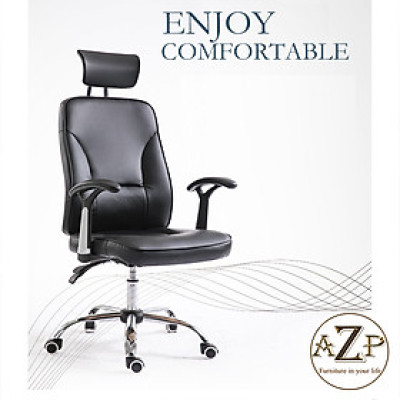 Ghế Giám Đốc, Ghế Văn Phòng Công Thái Học - Ngả Lưng Thư Giản kèm tựa đầu thông minh - hàng Nhập Khẩu AZP-9747