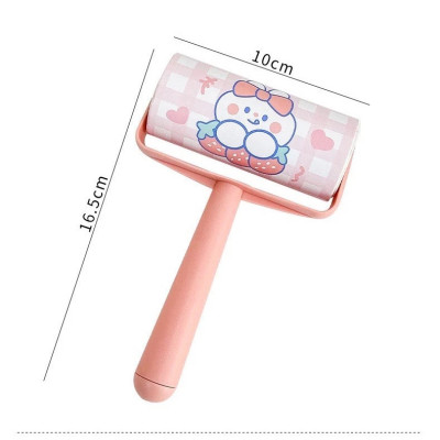 Set cây lăn bụi quần áo kèm 6 lỗi lăn nhiều họa tiết, cây lăn bụi quần áo gra giường siêu sạch