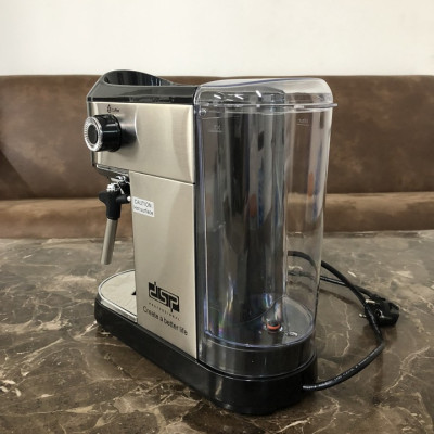 Máy pha cà phê Espresso nhãn hiệu DSP KA3065 - Áp suất 15 bar, có công suất hoạt động mạnh mẽ lên đến 1450W - HÀNG NHẬP KHẨU