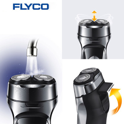 Máy Cạo Râu Flyco 2 Lưỡi Kép FS879VN Thân Máy Kháng Nước Sạc Nhanh 1 Giờ Hàng Chính Hãng