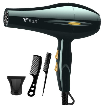 Máy sấy tóc hai chiều DELIYA 8020 xanh lá công suất lớn 2200W -Tặng kèm bộ bấm 7 món 