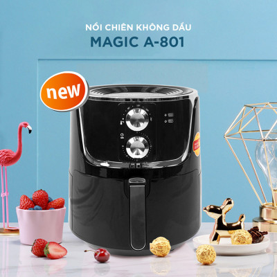Nồi Chiên Không Dầu Magic A-801 (6.0 Lít) - Hàng Chính Hãng