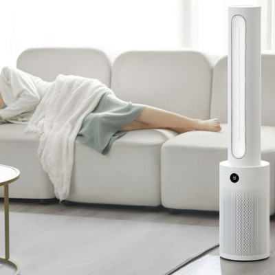 Quạt Không Cánh Lọc Không Khí Xiaomi Mijia 2 In 1 Xoay 150 Độ Khử Khuẩn UV Kết Nối App - Hàng Nhập Khẩu