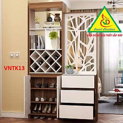 Tủ kệ vách ngăn trang trí VNTK13 