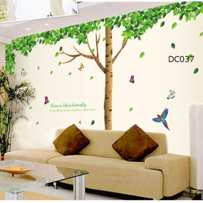 Decal dán tường Cây xanh bóng mát AmyShop DCX008 (225 x 300 cm)