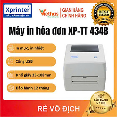Máy In Đơn Hàng Xprinter XP-TT434B HÀNG CHÍNH HÃNG