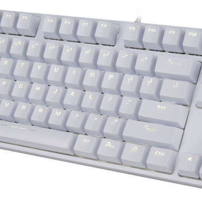 Bàn Phím Cơ Gaming Dareu EK87 White - Hàng Chính Hãng