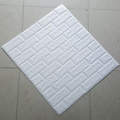 Bộ 20 Tấm Xốp Dán Tường 3D Giả Gạch Màu Trắng 70cmx77cm
