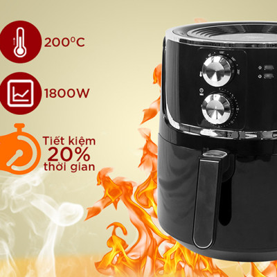Nồi Chiên Không Dầu Magic A-801 (6.0 Lít) - Hàng Chính Hãng