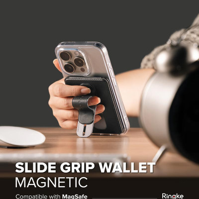 Ví kiêm giá đỡ RINGKE Slide Grip Wallet Magnetic - Hàng Chính Hãng