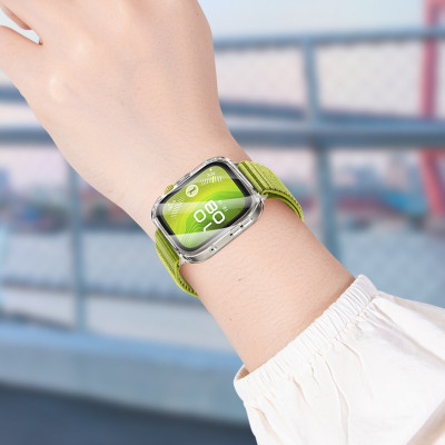 Ốp Case PC Mặt Kính Cường Lực chống va đập cho Huawei Watch Fit 4 / Huawei Watch Fit 4 Pro - Hàng Chính Hãng