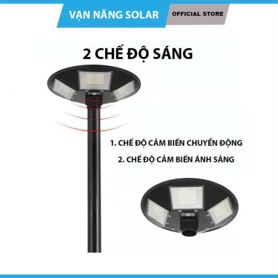 Đèn năng lượng mặt trời hình đĩa bay UFO treo tràn nhà