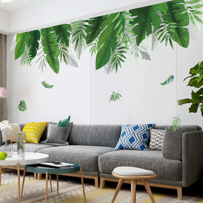 Decal giấy dán tường lá cây trang trí XL8361