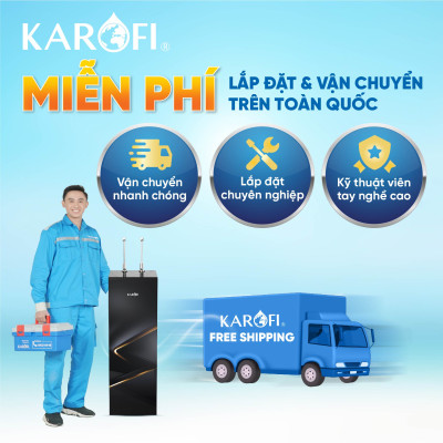 Máy lọc nước nóng lạnh Karofi Livotec 629 - Hàng chính hãng