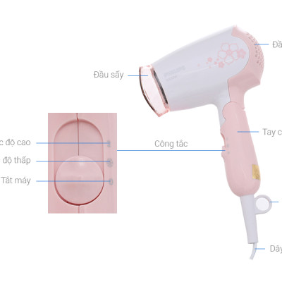 Máy sấy tóc Philips HP8108/00 - Hàng Chính Hãng
