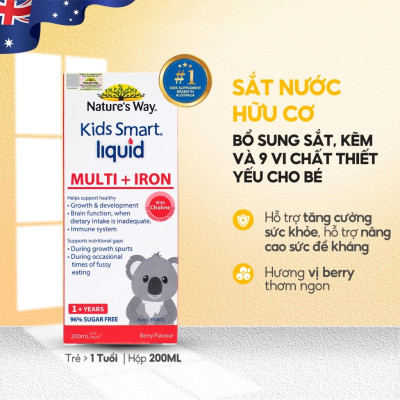 Siro Bổ Sung Sắt & Vitamin Cho Bé Nature