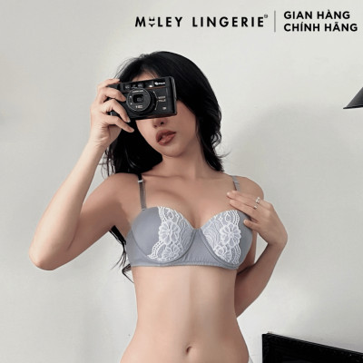 Áo Ngực Cúp Ngang Phối Viền Ren  Miley Lingerie BRM11202
