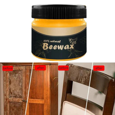 Sáp Ong Đánh Bóng Đồ Gỗ BEEWAX Tặng Kèm 1 Khăn Lau Đa Năng