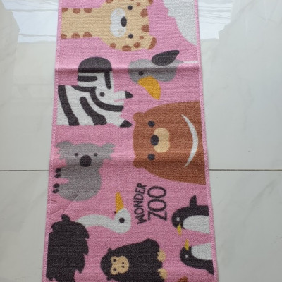 01 THẢM BẾP DÀI CAO CẤP CHỐNG TRƯỢT KÍCH THƯỚC 0.45X1.8M- CONDOR- XANH ZOO, HỒNG ZOO