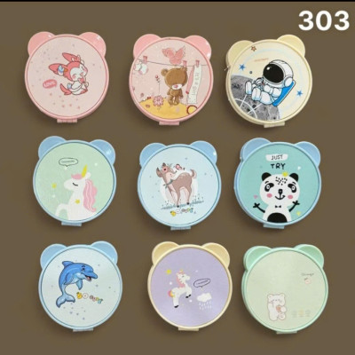 Gương Trang Điểm Mini Gấp Gọn Họa Tiết - Phù Hợp Mang Đi Mọi Lúc, Giao Màu Ngẫu Nhiên - HÀNG CHÍNH HÃNG MINIIN