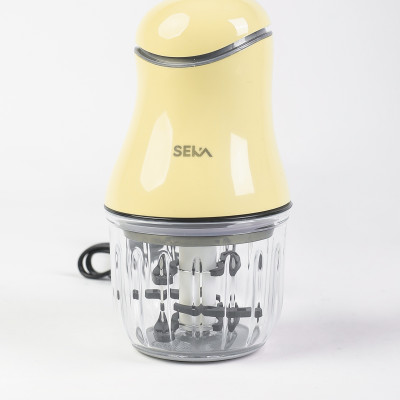 Máy xay đa năng cầm tay 6 lưỡi SEKA SK 1396 xay thịt, rau củ, xay tỏi ớt, Máy xay đồ ăn dặm cho bé cối thủy tinh - Hàng chính hãng