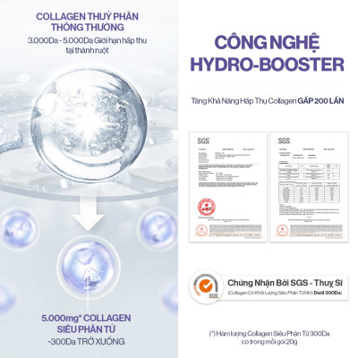 COMBO 2 HỘP NƯỚC UỐNG COLLAGEN GILAA SIÊU PHÂN TỬ 300DA TRẺ HÓA (20g x 15 gói/hộp)