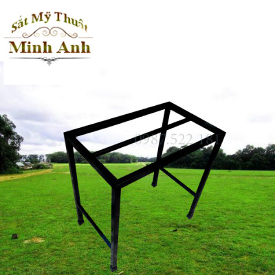 Kệ kê chậu cây ban công sân thượng. Dài 80cm. Rộng 20-25-30cm. Cao 30-40-50-60cm. 1,2,3 nan phụ giằng chân. hộp thép 2x2cm ( Hàng Chính Hãng )