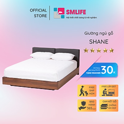 Giường gỗ công nghiệp MDF thiết kế linh hoạt SMLIFE Shane