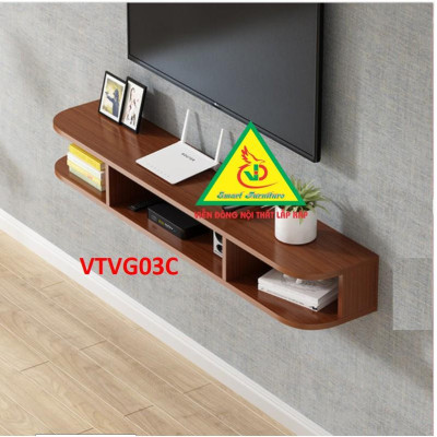 Kệ Ti Vi Treo Tường Trang Trí VTVG03C - Nội Thất Lắp Ráp