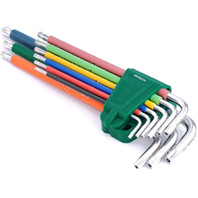 Bộ lục giác đầu sao torx nhiều màu 9 chi tiết SATA 09702CH