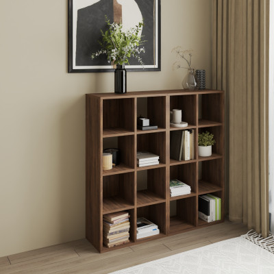 HAPPY FURNITURE , COMBO 2 kệ sách 8 ngăn - CHANN, KSA_110 , 108cm x 28cm x 106cm DxRxC