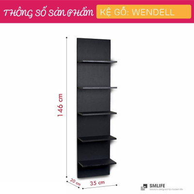 Kệ gỗ trang trí đa năng SMLIFE Wendell