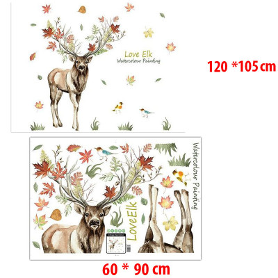 Decal giấy dán tường con nai XL8388