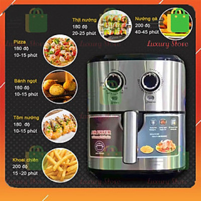 [Hàng chính hãng] - Nồi chiên không dầu 9L chống dính cao cấp kiểu mới thiết kế sang trọng