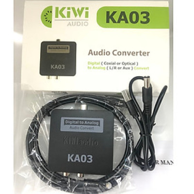 Bộ Chuyển Âm Thanh TV 4K Quang Optical Sang Audio AV Ra Amply + Cáp Optical (1m) HÀNG NHẬP KHẨU