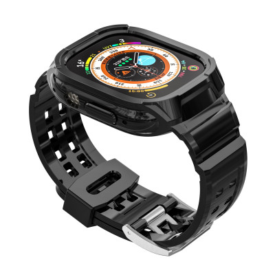 Ốp Case tích hợp dây đeo Simple bảo vệ cho Apple Watch Ultra / Apple Watch Ultra 2 Size 49mm - Hàng Chính Hãng