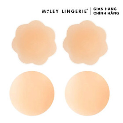 Cặp Miếng Dán Ngực Silicon Hình Cánh Hoa và Matte Tàng Hình Cho Phái Nữ, Miếng Dán Miley Lingerie