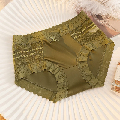 Combo 3 quần lót nữ lụa phối ren cao cấp cạp cao mềm mát MXM